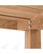 Set de muebles de jardín para 8/10 personas - 1 mesa rectangular modelo Vieste y 6 sillones beige