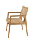 Tuinmeubelset 8/10 personen - 1 rechthoekige eettafel en 8 beige tuinstoelen