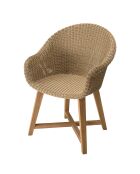 8/10 persoons tuinmeubelset - 1 rechthoekige eettafel en 8 tuinstoelen - Beige en wit