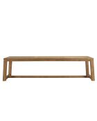 8/10 persoons tuinmeubelset - 1 rechthoekige eettafel en 8 tuinstoelen - Beige en wit