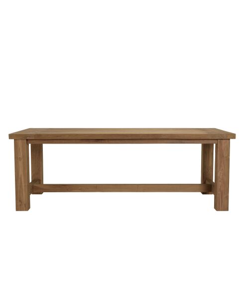 Juego de muebles de jardín para 6/8 personas: 1 mesa de comedor rectangular de color beige