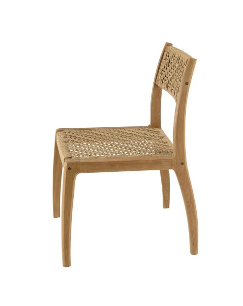 Juego de muebles de jardín para 6/8 personas: 1 mesa de comedor rectangular de color beige