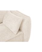 Vanda 4-zits converteerbare hoekbank rechts met opbergbox Lichtbeige - 252x165x87 cm