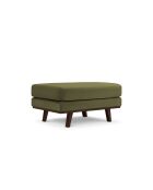 Pouf velours Hebe 1 place Vert - 86x60x43 cm