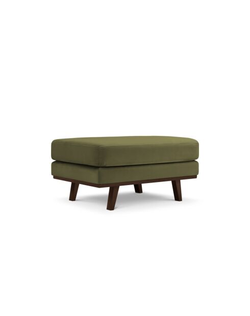 Pouf velours Hebe 1 place Vert - 86x60x43 cm