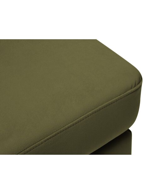 Pouf velours Hebe 1 place Vert - 86x60x43 cm