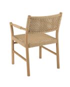 Tuinmeubelset 8/10 personen - 1 rechthoekige eettafel en 8 beige tuinstoelen