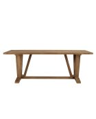 Ensemble de salon de jardin 6/8 personnes- 1 table à manger rectangulaire de jardin beige