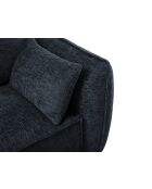 Divano angolare sinistro trasformabile Vanda a 4 posti con contenitore Royal Blue - 252x165x87 cm