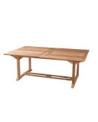 Juego de muebles de jardín para 10/12 personas: 1 mesa rectangular extensible, 6 sillas y 2 sillones de color beige