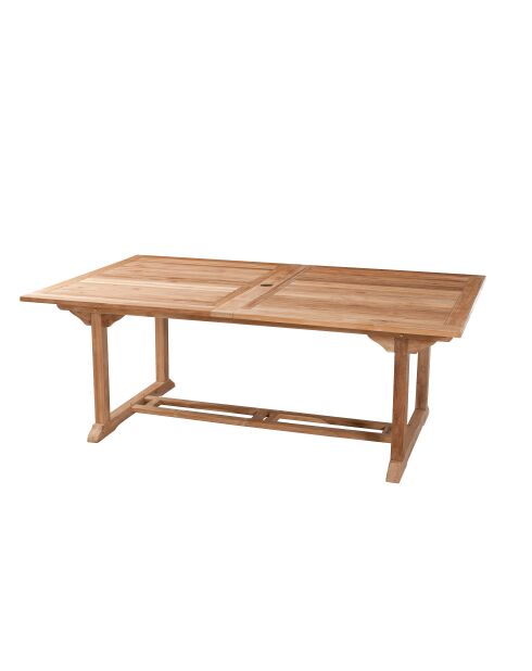 Juego de muebles de jardín para 10/12 personas: 1 mesa rectangular extensible, 6 sillas y 2 sillones de color beige