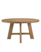 Ensemble de salon de jardin 4 personnes - 1 table à manger ronde et 4 chaises de jardin beige