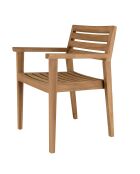 Gartenmöbelset 8/10 Personen - 1 rechteckiger Esstisch und 8 beigefarbene Gartenstühle