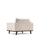 Fauteuil en velours Hebe 1 place Beige - 121x93x83 cm