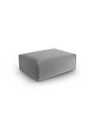 Pouf velours Verbena 1 place Gris Clair - 100x69x40