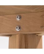 Set de muebles de jardín para 8/10 personas - 1 mesa rectangular modelo Denver y 6 sillones beige