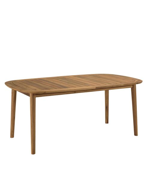 Uitschuifbare tuintafel in geolied acacia 180/240x110cm beige