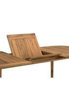 Uitschuifbare tuintafel in geolied acacia 180/240x110cm beige