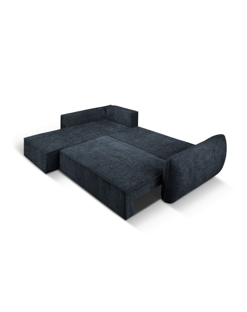 Vanda 4-zits converteerbare hoekbank rechts met opbergbox Royal Blue - 252x165x87 cm