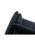 Vanda 4-zits converteerbare hoekbank rechts met opbergbox Royal Blue - 252x165x87 cm