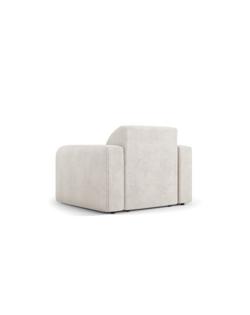 Bouclé Fauteuil Jasmin 1 place Beige - 105x95x72