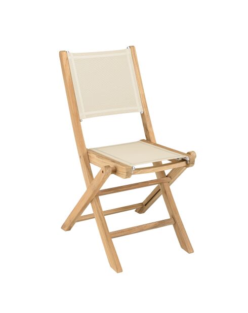 Set mobili da giardino 8/10 persone - 1 tavolo rettangolare allungabile e 6 sedie beige