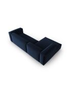 Verbena 4-zits fluwelen hoekbank rechts koningsblauw - 282x166x73
