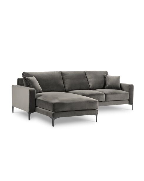 Venus 4-Sitzer-Ecksofa rechts Hellgrau - 248x160x90 cm