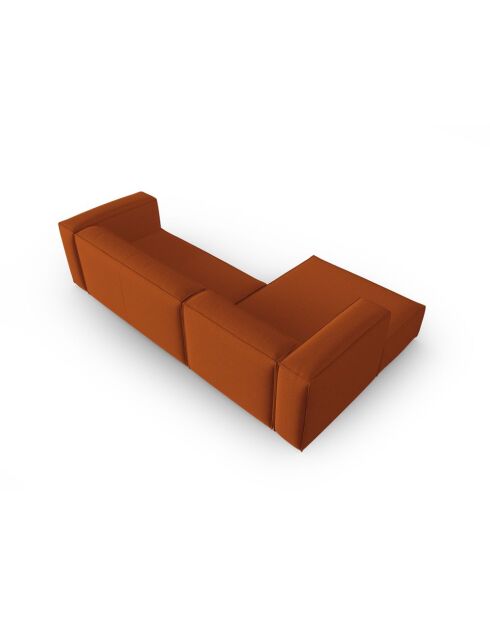 Verbena 4-zits hoekbank links Terracotta - 282x166x73