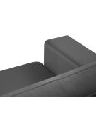 Hebe 1-zits fluwelen fauteuil Donkergrijs - 121x93x83 cm