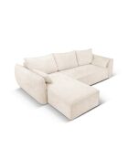 Vanda 4-zits converteerbare linkerhoekbank met opbergbox Lichtbeige - 252x165x87 cm