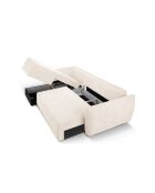 Vanda 4-zits converteerbare linkerhoekbank met opbergbox Lichtbeige - 252x165x87 cm