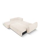 Vanda 4-zits converteerbare linkerhoekbank met opbergbox Lichtbeige - 252x165x87 cm