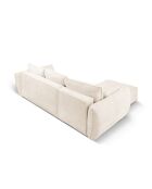 Vanda 4-zits converteerbare linkerhoekbank met opbergbox Lichtbeige - 252x165x87 cm