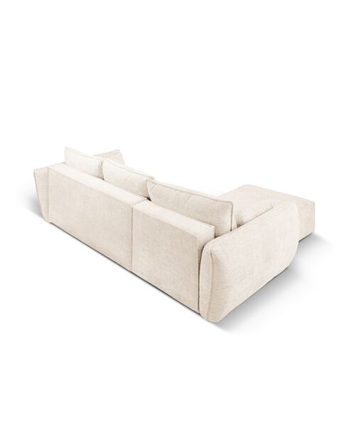Vanda 4-zits converteerbare linkerhoekbank met opbergbox Lichtbeige - 252x165x87 cm