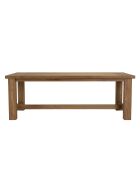 Juego de muebles de jardín para 6/8 personas: 1 mesa de comedor rectangular de color beige