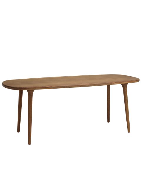 Gartentisch aus geöltem Angelikaholz 200x90cm beige