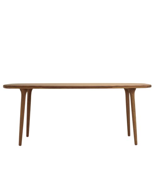 Gartentisch aus geöltem Angelikaholz 200x90cm beige