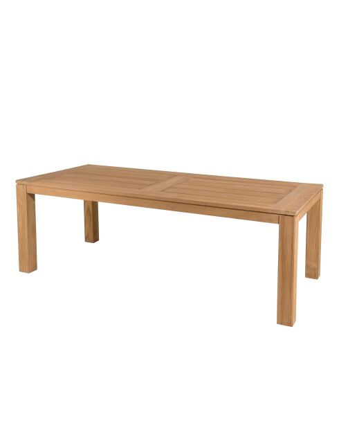 Set mobili da giardino 8/10 persone - 1 tavolo rettangolare modello Denver e 6 sedie beige