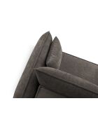 Vanda 4-zits converteerbare linkerhoekbank met opbergbox Grijs - 252x165x87 cm