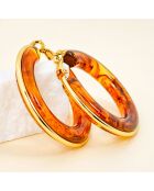 Pendientes marrones SEOLA STEEL