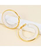 Pendientes blancos SEOLA STEEL