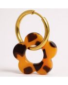 Orecchini FLOWER DRUNK marroni