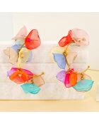 Ohrringe MULTICOLOR FLOWERS BOUQUET STEEL