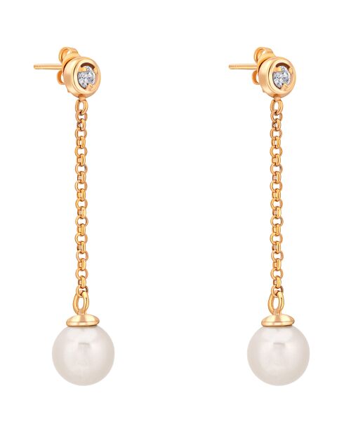 Pendientes PERLESOA blancos