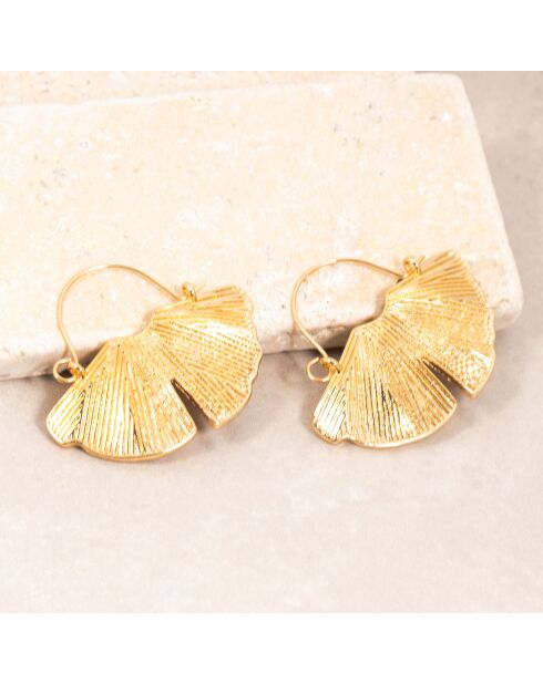 Boucles d'oreilles LOTUSA dorées