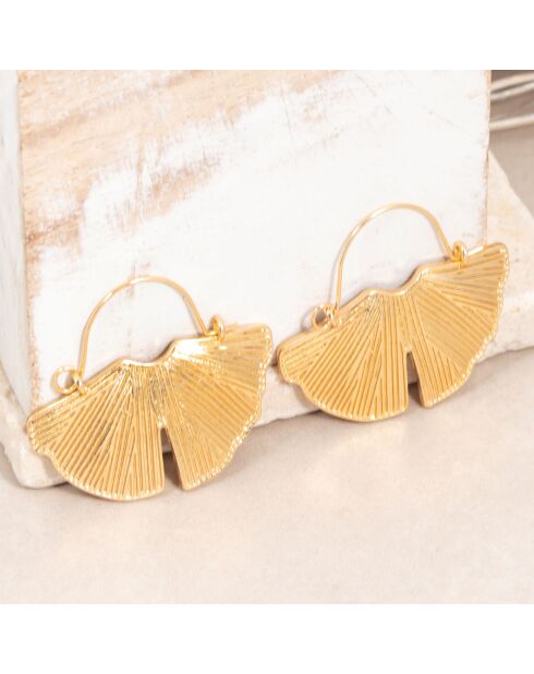 Boucles d'oreilles LOTUSA dorées