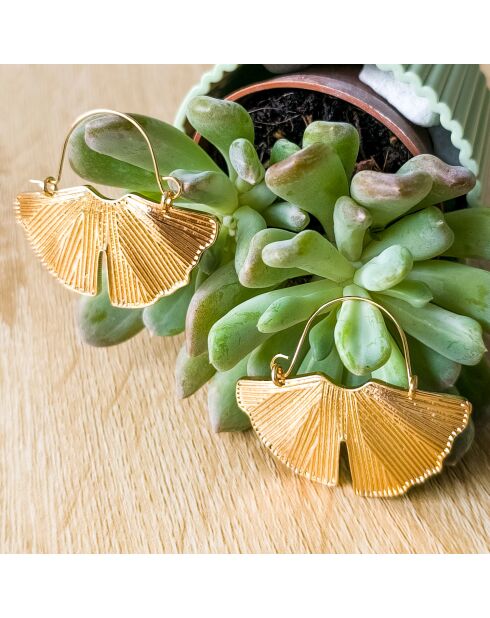 Boucles d'oreilles LOTUSA dorées