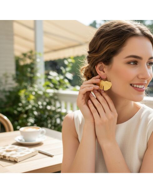 Boucles d'oreilles LOTUSA dorées