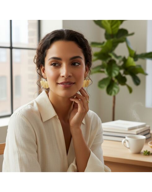 Boucles d'oreilles LOTUSA dorées